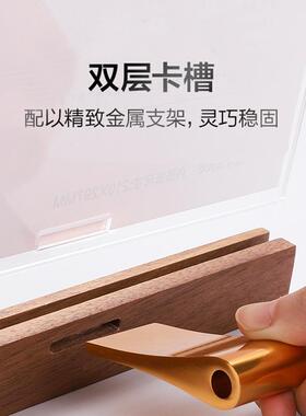 亚克力证书框奖状a4高档荣誉证书技能企业培训外框架收藏相框木框