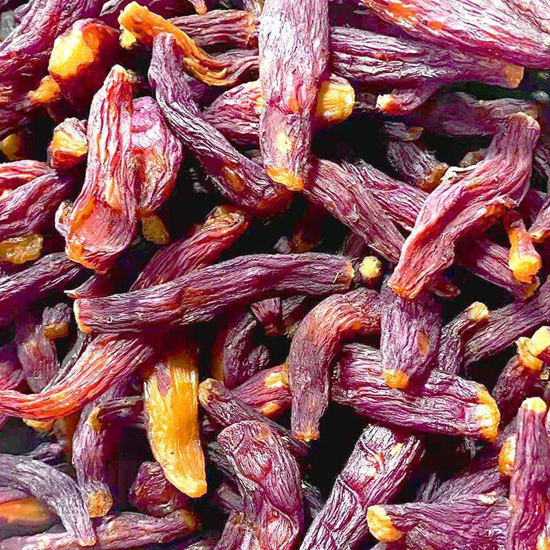 【第二件半价】不加糖带皮红瑶榴莲蜜薯干500g代餐倒蒸红瑶蜜薯干