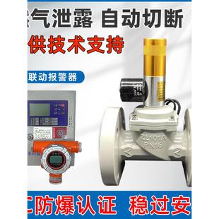 天燃气紧急切断阀 液化气自动报警电磁切断阀 工业商用燃气切断阀