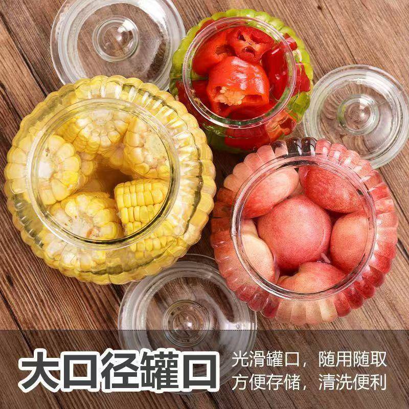 现璃货大容量厚玻密封罐泡酒泡加零食菜茶叶多644功能储物罐收纳
