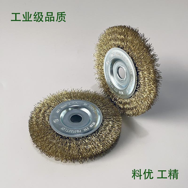 HAWK平行钢丝轮100孔平型钢丝刷气动电动角磨机钢丝轮刷工业级