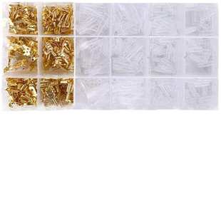 铜镀锡裸端子插簧金色 插簧插片端子 批发 600pcs盒装