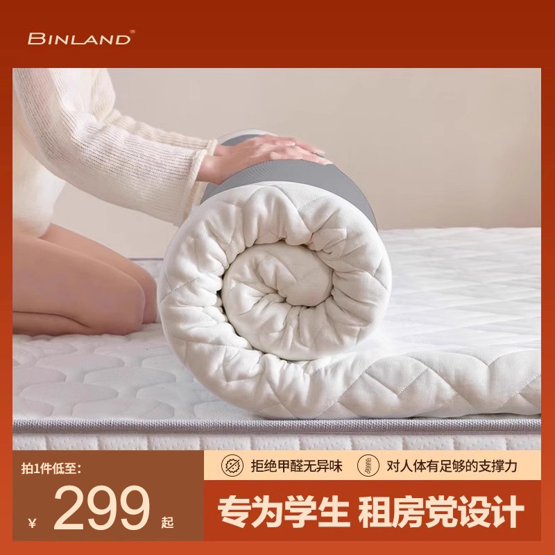 冰兰加厚宿舍学生单人榻榻米冰感乳胶床垫软垫家用垫子海绵垫租房