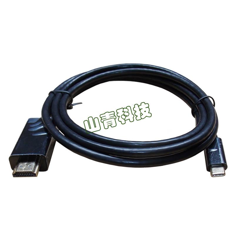 USB C 雷电3 Typec转HDMI转接线4K高清笔记本连接电视显示器1.8米图片