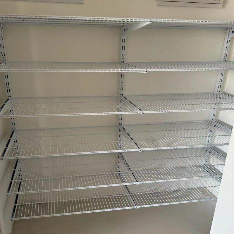 墙上置物架收纳架定制组装步入式储藏柜衣帽间碳钢挂墙货架储物间