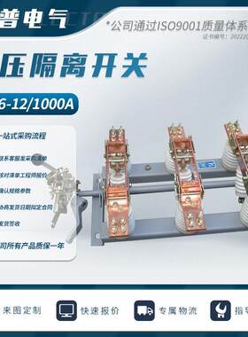 户内GN6-10/400A630A1000AGN6-12/1250A10KV隔离开关厂家直销