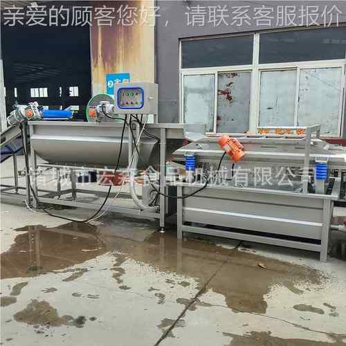 中商央菜厨房QNN净菜加工全套设备红枣花茉碎莉花高压清洗用切洗