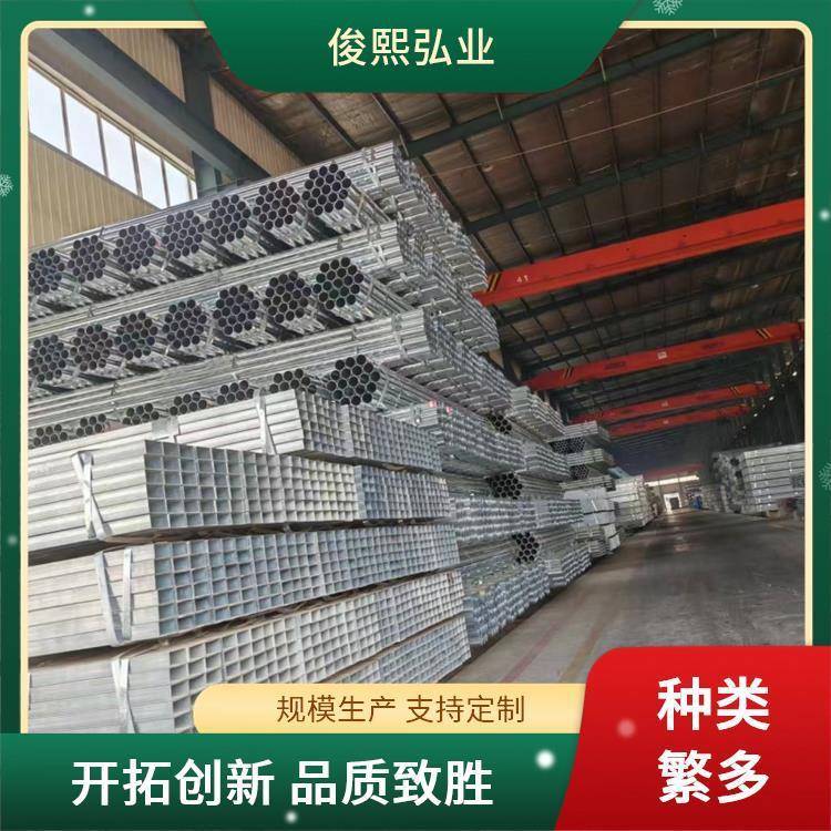 友发镀锌管4分6分1寸2寸内外热镀锌薄壁钢管大棚管结构用镀锌圆管图片