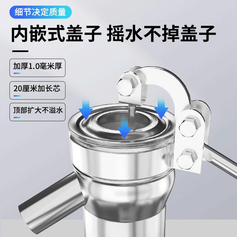 不锈钢摇水泵压家头用手动压水井摇井手泵器吸水抽水泵农村426打