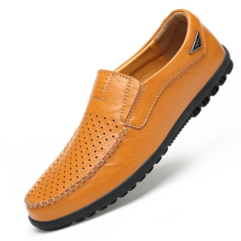 正品春季套男鞋豆豆鞋男真皮鞋脚休闲皮鞋中式年男单鞋懒人开车鞋