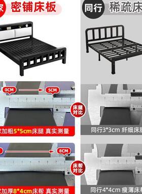 铁艺床KSL-R001双人床用1米加8加粗家厚铁床不锈钢单人床架架铁床