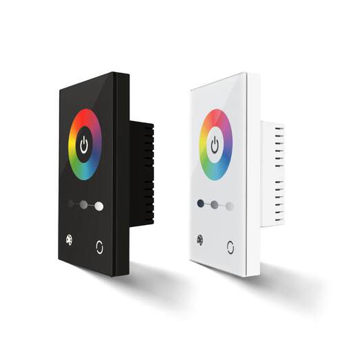 玻璃面板调光器灯带控制器欧规墙体全触摸面板控制器低压