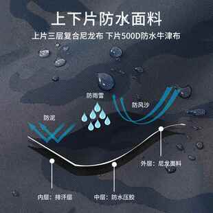 套男女通用耐磨抗撕之满 雪套徒步登山护腿套户外防雪防水防泥沙鞋