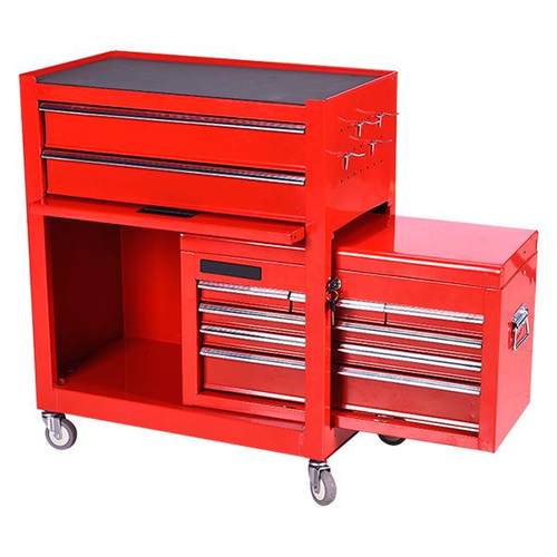 跨境多能合维修功8工具车165移动组工具抽收纳箱汽修抽屉重型工具