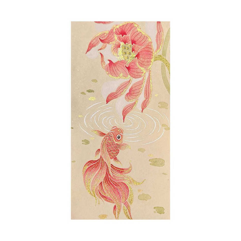 宋代美学挂画好运锦鲤入户玄关装饰画宋式创意客厅中大气古风挂画,家居饰品,现代装饰画,淘宝优惠券,粉丝福利购,淘宝优惠卷