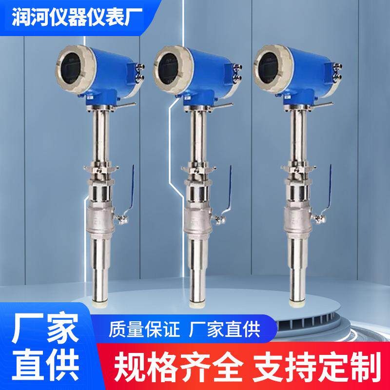 插入式电磁流量计防爆高精度管道式流量表防腐污废水液体流量计