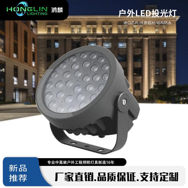 照树led七彩投光灯射灯户外IP66防水园林景观灯庭院泛光灯36w72w