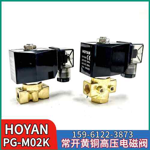 HOYAN PG-M02KV常开电磁阀高温150度高压空压机卸荷阀G1/4 220VAC