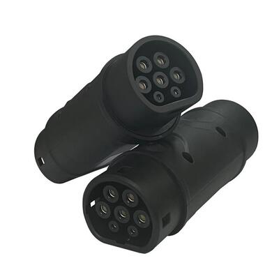 220V-250VAc交流国转欧转接头Ev适配器Gbt至Type2适配器