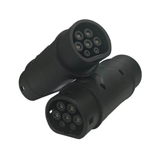 220V-250VAc交流国转欧转接头Ev适配器Gbt至Type2适配器