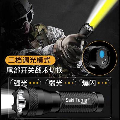 5000LM Zoomable XM-L T6 LED Flashlight Torch Light手电筒