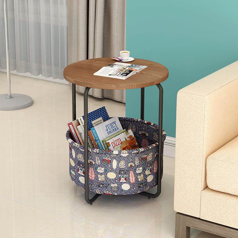 简约创时尚圆边几客沙APV发意床边角几卧室头简易厅小型置物架