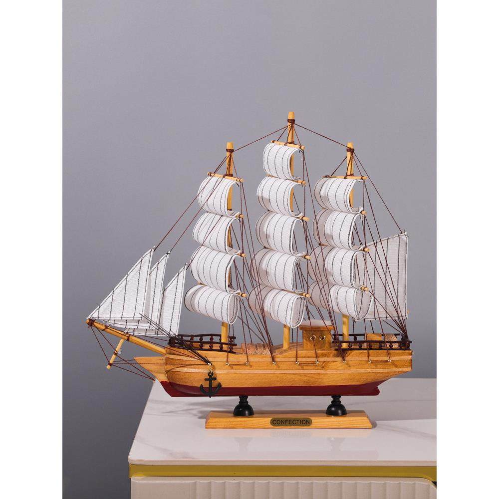 帆船摆件一帆风顺模型客厅家居装饰酒柜玄关书架办公室工艺品摆设,家居饰品,装饰摆件,淘宝优惠券,粉丝福利购,淘宝优惠卷