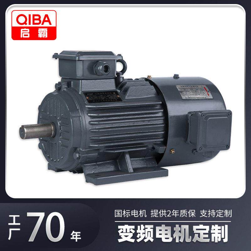 加工定制全铜线电动机铁壳变频电机YVF调速交流三相异步电动机