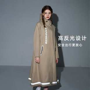全身防暴雨雨披 外卖骑手女连体男雨衣电瓶车琴飞曼电动车雨衣长款