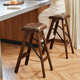 那澜多好实木高脚凳吧台凳家用可折叠吧台椅高级感收银台酒吧椅