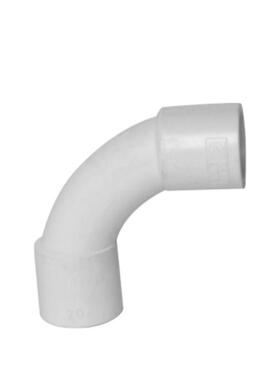 LESSO联塑PVC阻燃线管加长16 20 25 32 40 50大弧度弯头大月牙弯