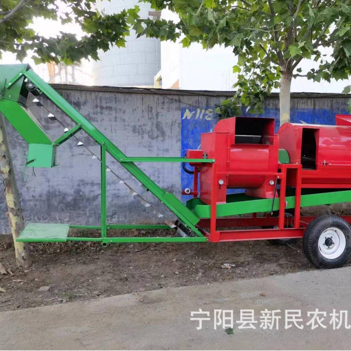 8000花干生摘果机FCX湿两用花生去秧子机器花生号打果型机带自动