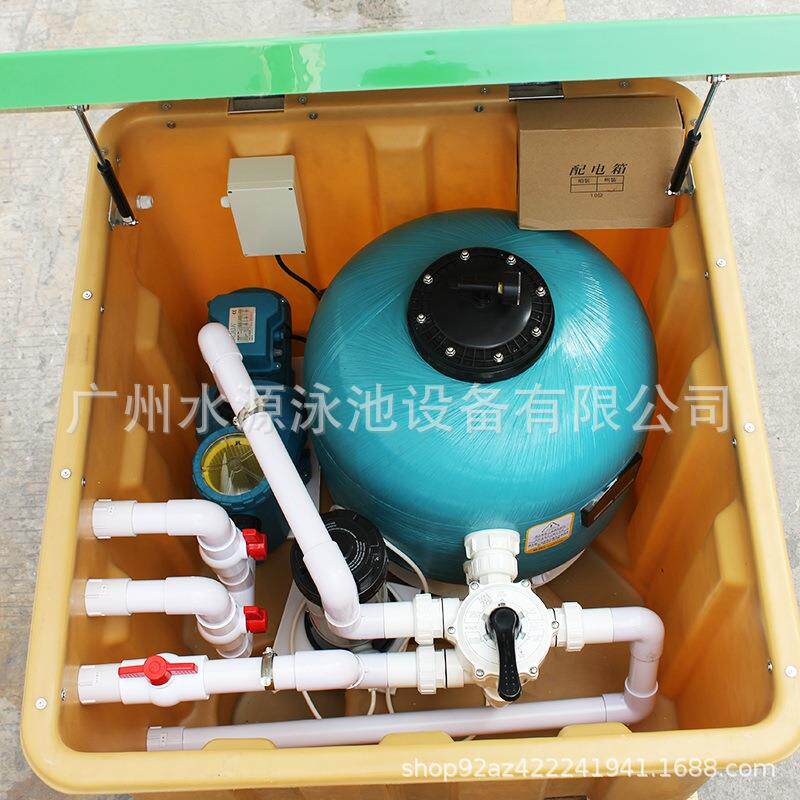 爱克泳池循环水泵过滤沙缸地埋式一体机无需机房景观池净化水质