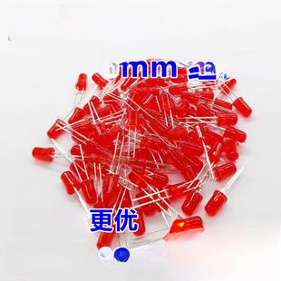 5mm短脚高亮度红发Led发光二极管[100片2.5元]13元/K