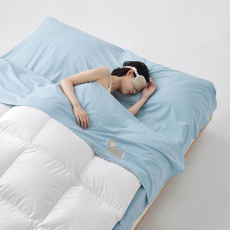 A类全棉长绒棉酒店隔脏睡袋纯棉旅行床单被套便携式旅游被罩