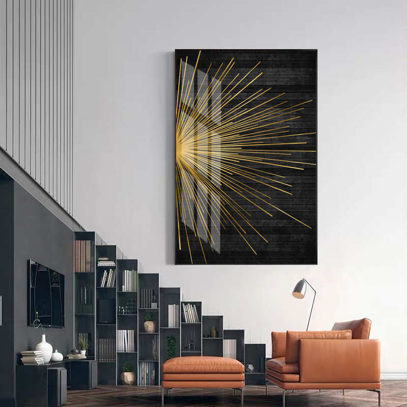 玄关装饰画现代简约客厅沙发背景墙挂画抽象壁画卧室床头轻奢晶瓷图片