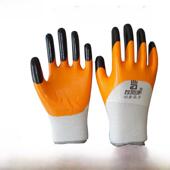 左手 右手660劳保工作耐磨手套沾胶带胶吊胶施工现场透气防滑防