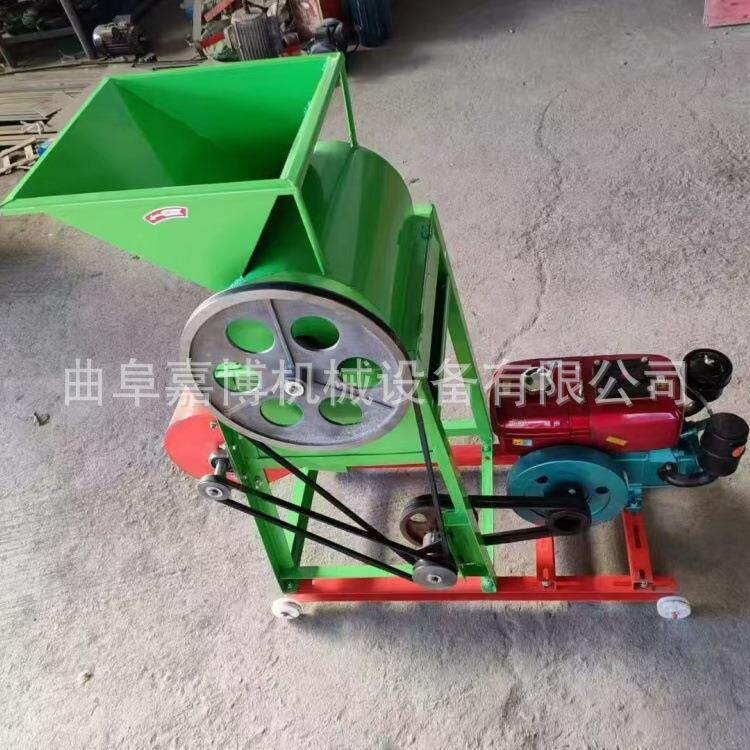 4马柴油机带生花米粒机 家用小型力果子脱脱壳机 流动作业方便