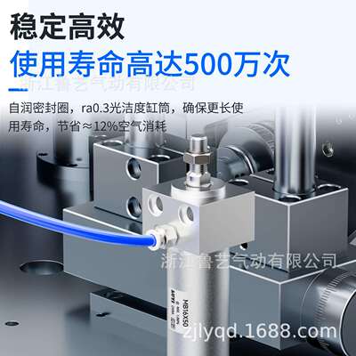 气动长拓MB大推力小型气缸MB16/20/25/32/40-25/50/75/100双作用