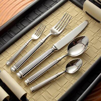 Roman Stripe Series Restaurant Western Knife and Fork
