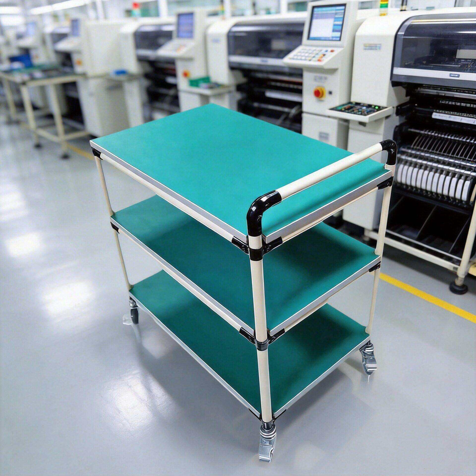 防静电周转车精益管手推车多层物料工具车车间分拣多功能车