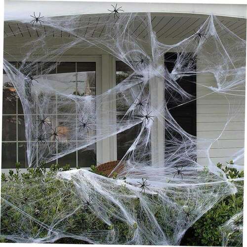 Halloween Decorations Artificial Spider Web Super Stretch Co