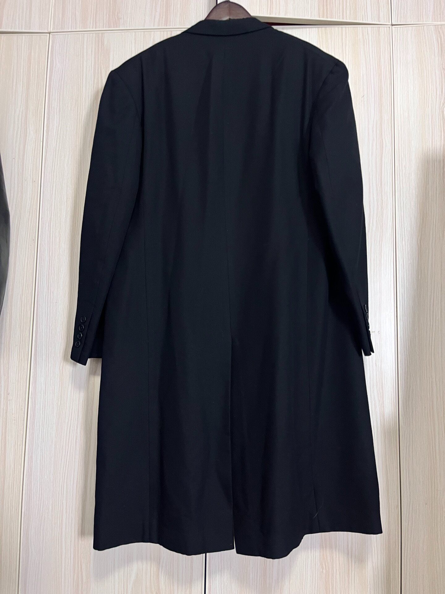 Yohji Yamamoto Black Leopard Lining Coat — label