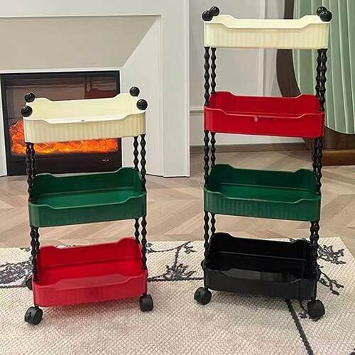 加厚款书架置物架加宽文具柜多层带轮客厅卧室宿舍家用书本收纳架