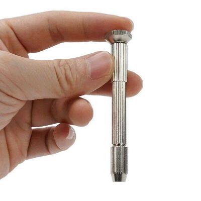 Mini Hand Drill With Keyless Chuck With 10Pcs 0.8mm-3.0mm