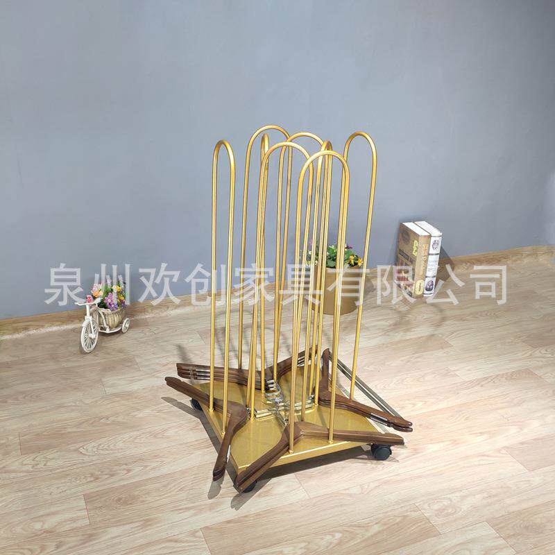 服装店放衣架的收纳神器可移动整理裤架简约男女装店存放架省空间