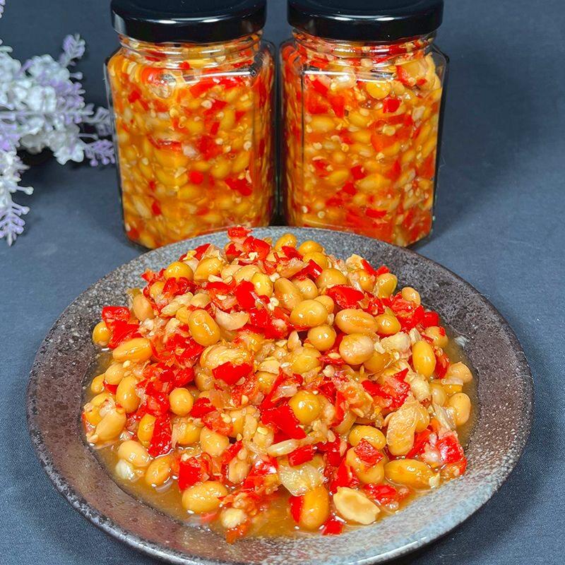 江西特产农家自制辣黄豆酱黄豆辣椒酱椒酱下辣饭菜超辣50剁0克
