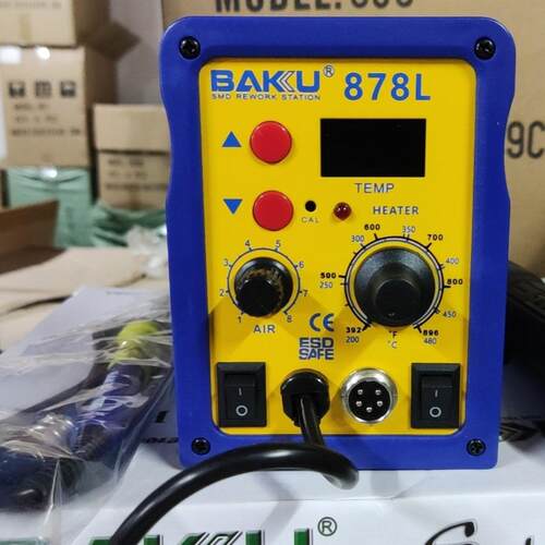 巴酷BK-878L二合一数显热风枪拆焊台电烙铁零部件电焊台维修工具