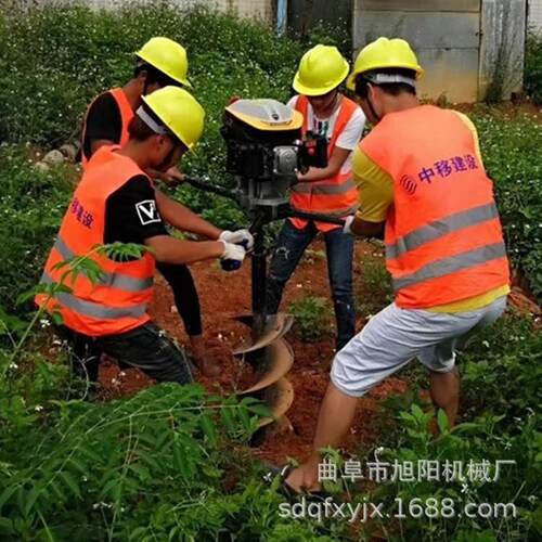 22CC大功率植树挖坑机JIJ手提5打电线杆式打洞机广告牌立柱桩机