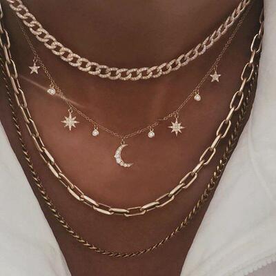 or Vintage Pendants Necklaces Geometry Chokers Jewelry Gift
